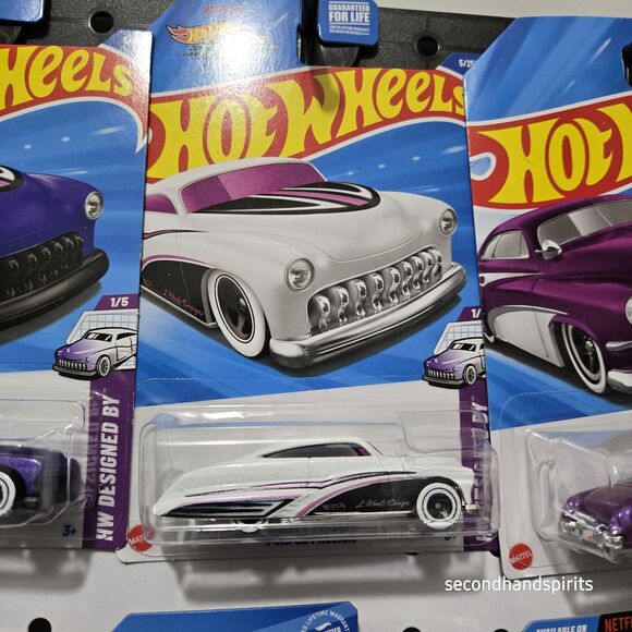 HOT WHEELS LOT OF 6 , 3 PURPLE PASSION  3 HIROHATA MERC - Picture 7 of 9